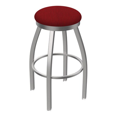 Holland Bar Stool Co 25" Swivel Counter Stool, SS Finish, Graph Ruby Seat 80225SS016